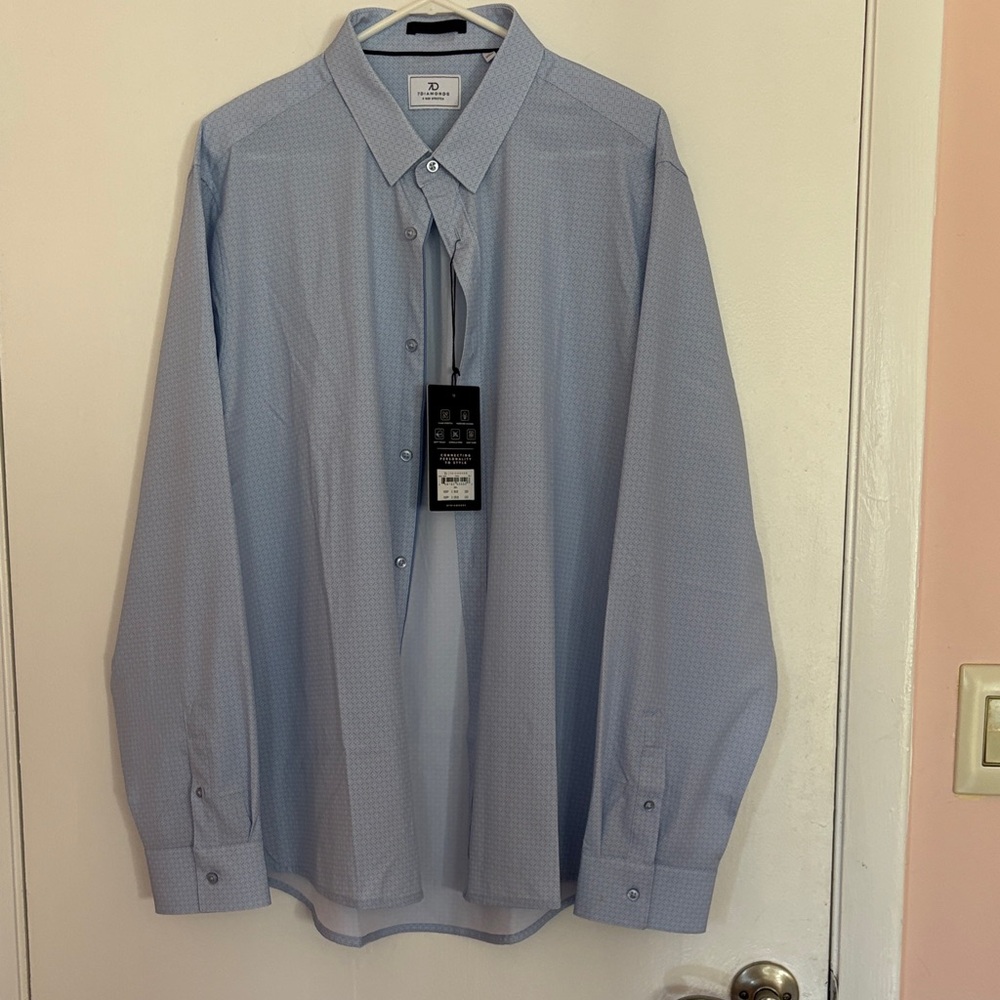 7D 7Diamonds Light Blue Dress Shirt